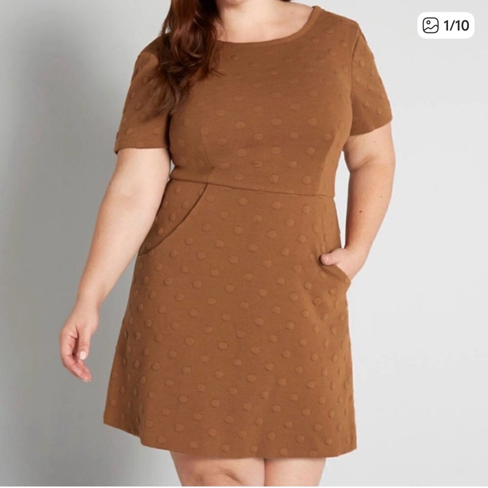 NEW Anthropologie Hutch Circle Dot A Line Dress Sz XS